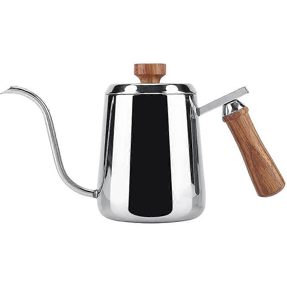 Gooseneck Kettle Stainless Steel Coffee Pot for 4Pcs