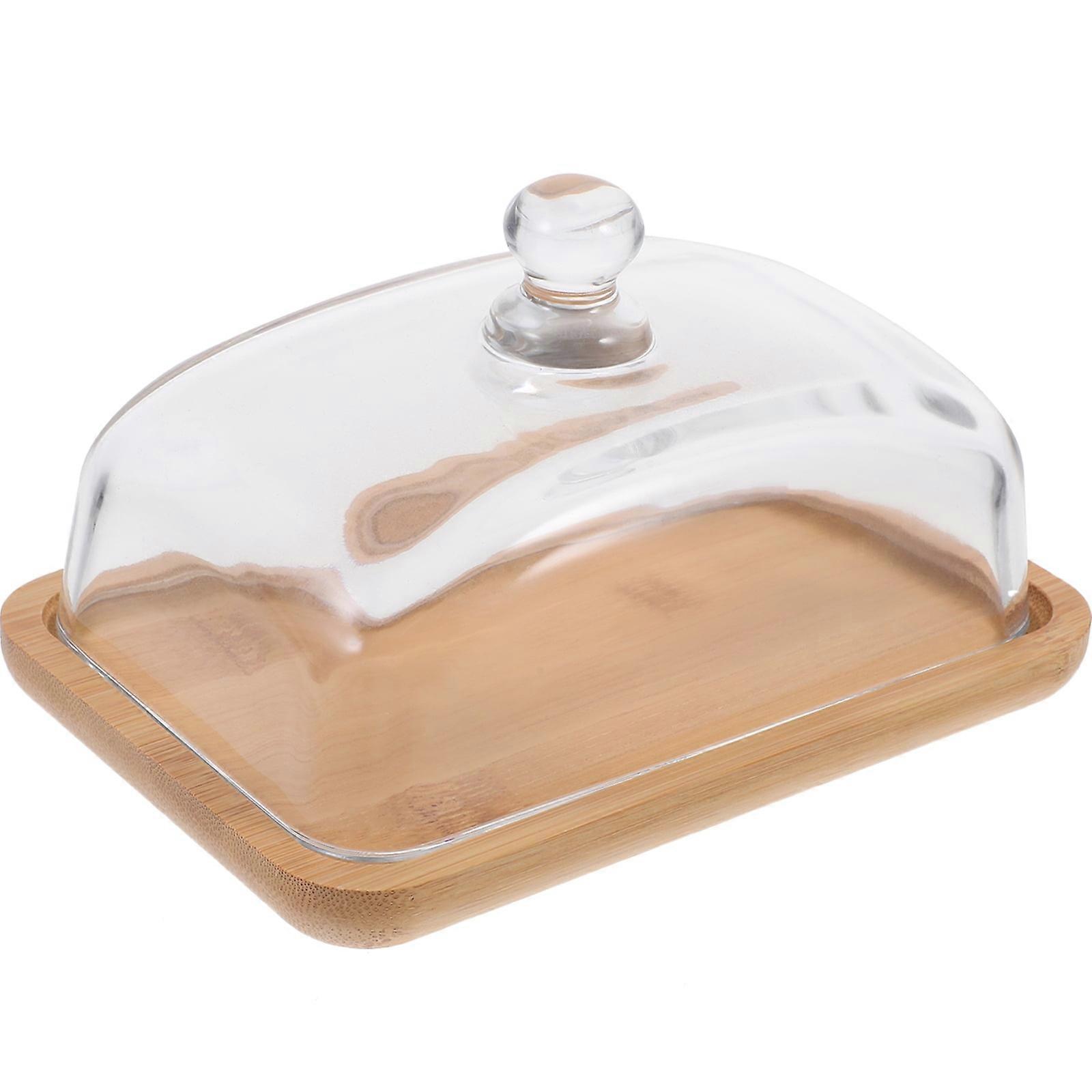 Dessert Pastry Plate Glass Butter Dish Cupcake Pan Snack Cakes Convenient Multi-function