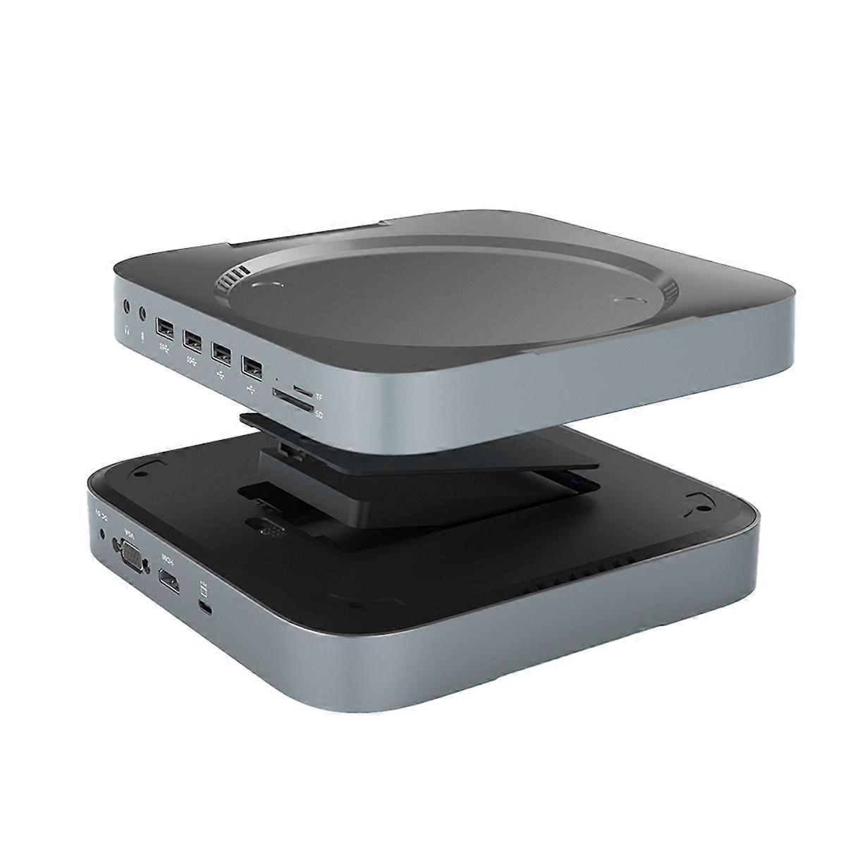 12 in 1 Hub SSD USB C Dock HD Hard Drive Docking Station with HDD Box