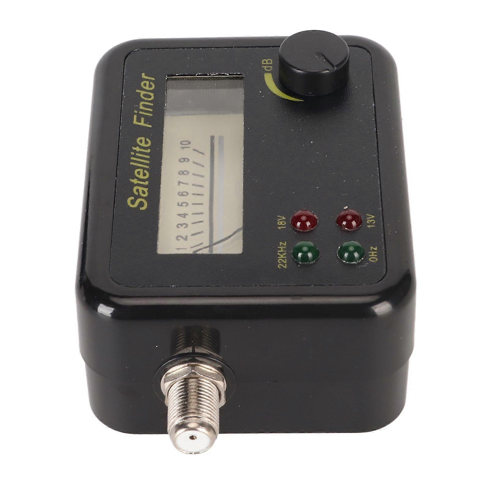 SAT Finder Tragbarer abgestimmter C-Ku-Band-DB-Pegelregler Digitaler Satellitenfinder mit LNB-zu-REC-Anschluss zur Erkennung