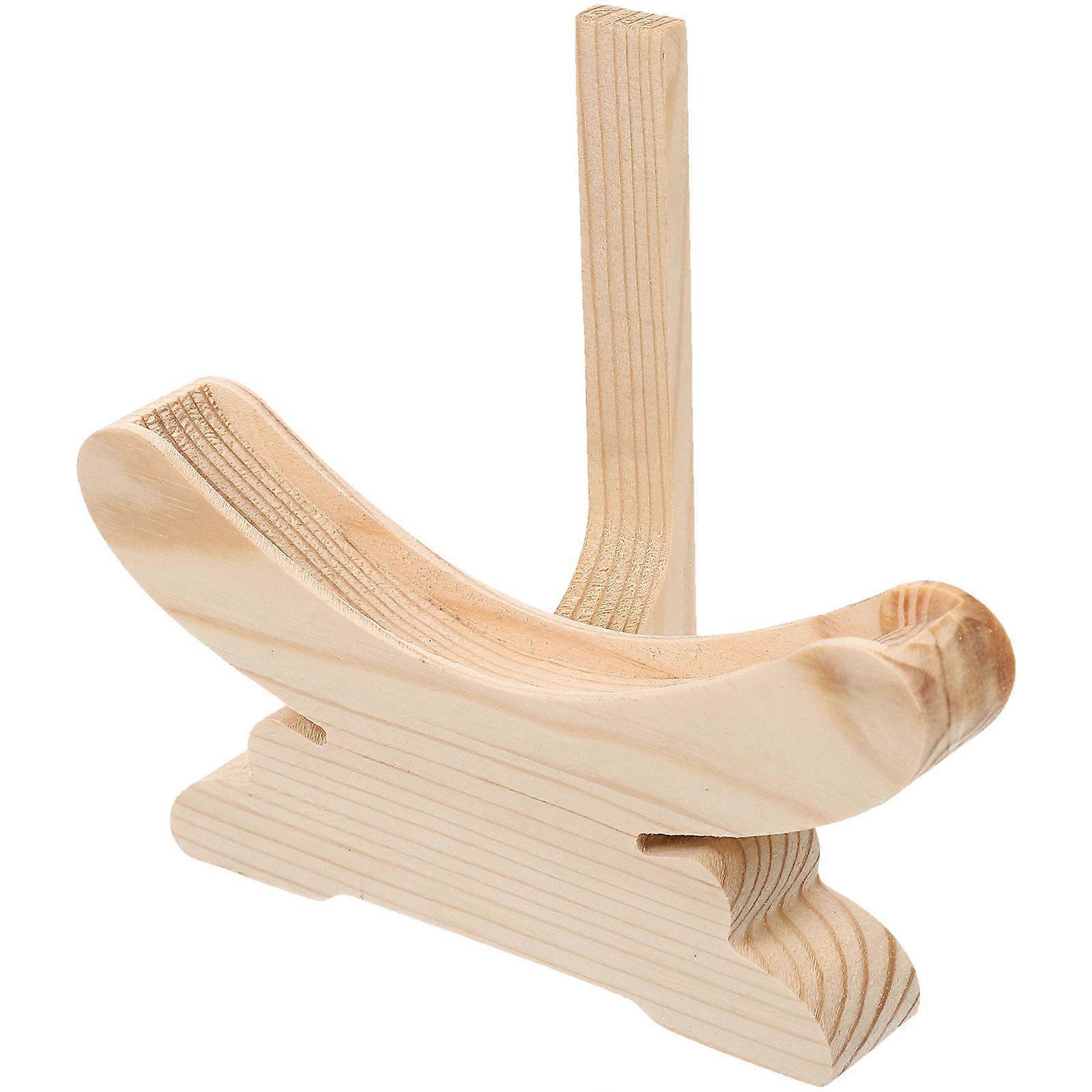 Tea Cake Display Rack Wooden Display Stand for Displaying 3Pcs