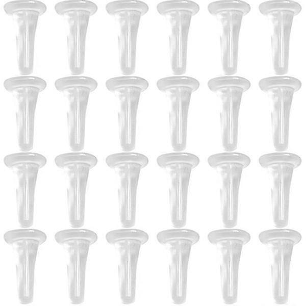 reusable earring backs 100pcs clear stoppers for earrings