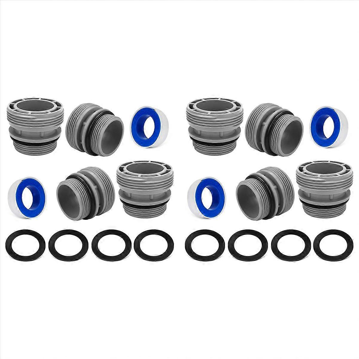 8 Pack Pool Hose Conversion Adapters Kit for & Pools, 4560 40mm Hose to 1 1/2 Inch Filter