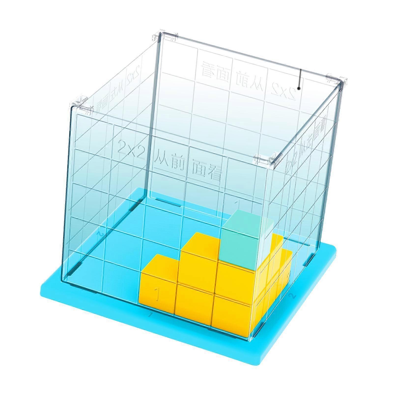Small Cube Blocks Math Teaching Aid for Stacking Problem Solving Skills Kids