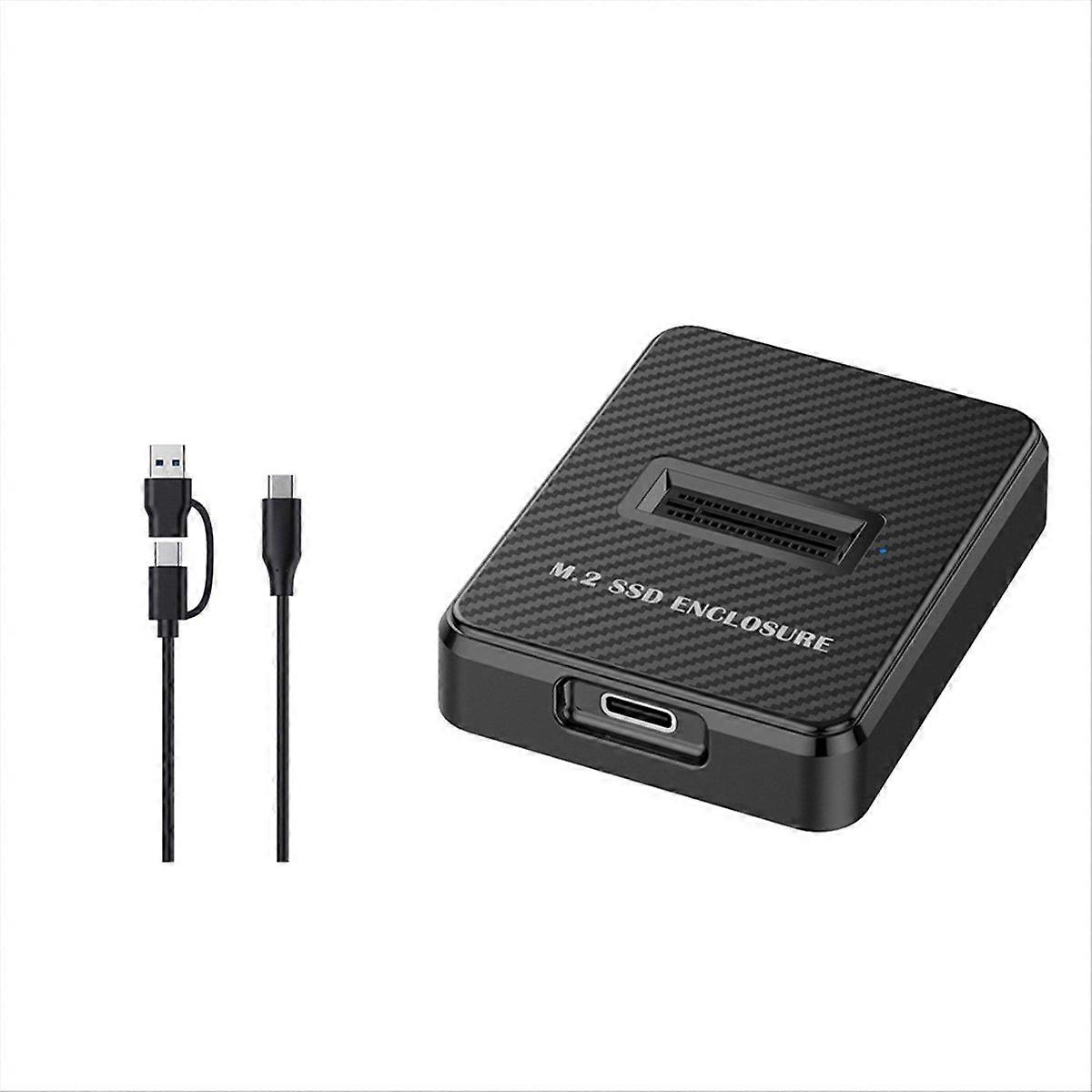 10Gbps External SSD Enclosure with USB C 2in1