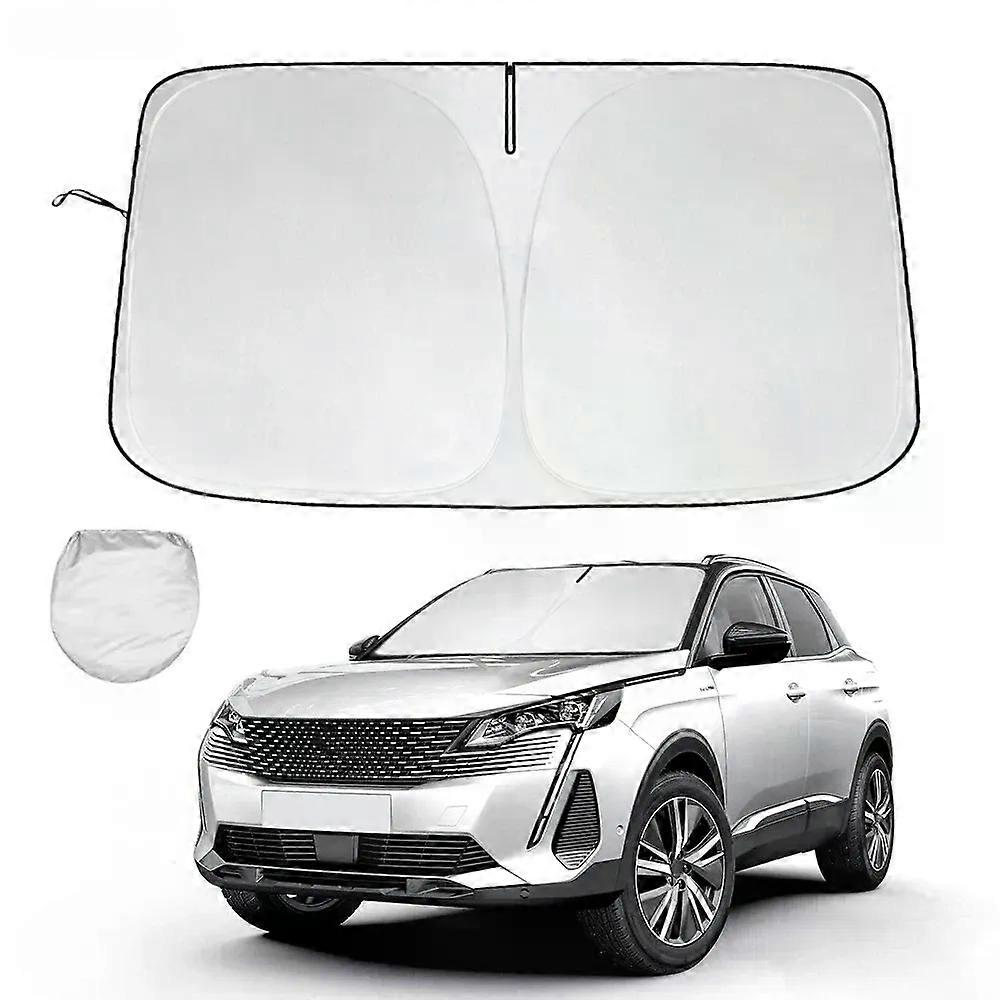 Windshield Sun Shade For Peugeot 3008 2017-2023 Window Sunshade Sun Visor Protector Foldable Blocks UV Rays Keep Your Car Cooler