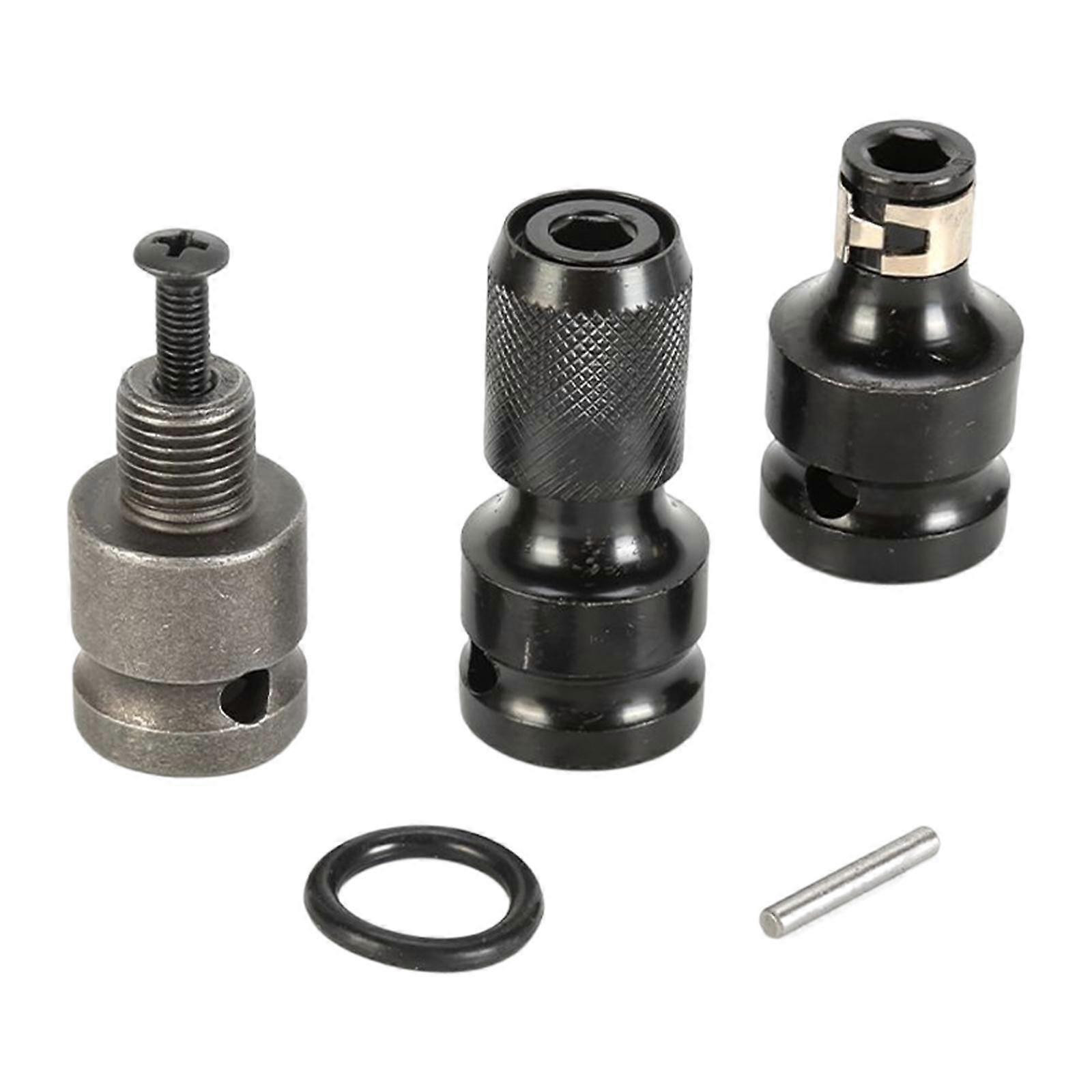 3-Piece Impact Socket Adapter Rustproof and Durable for Ratchet Wrenches