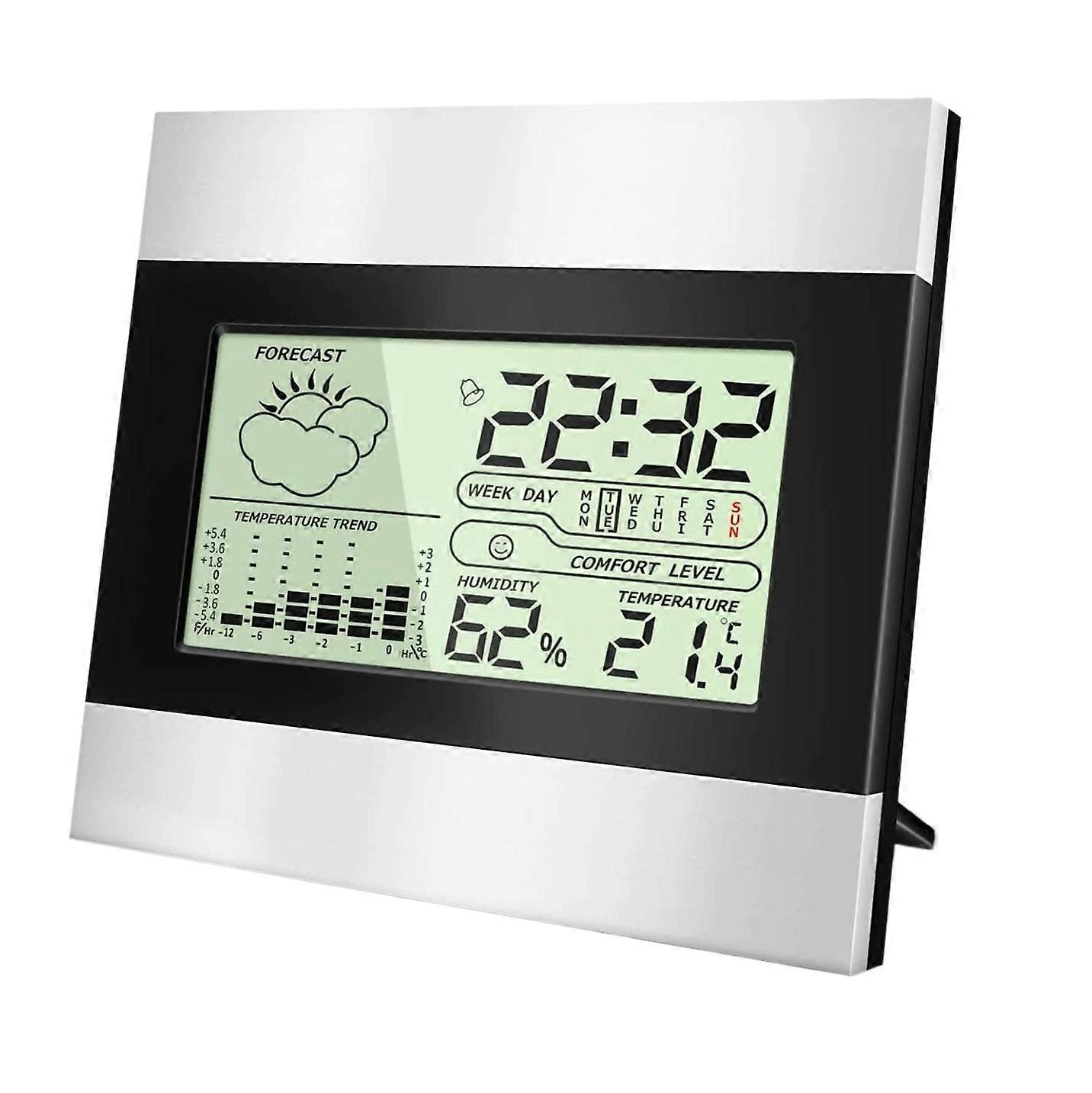 Digital Indoor Electronic Thermometer Wireless Weather Station Measuring Humidity Temperature Meter 