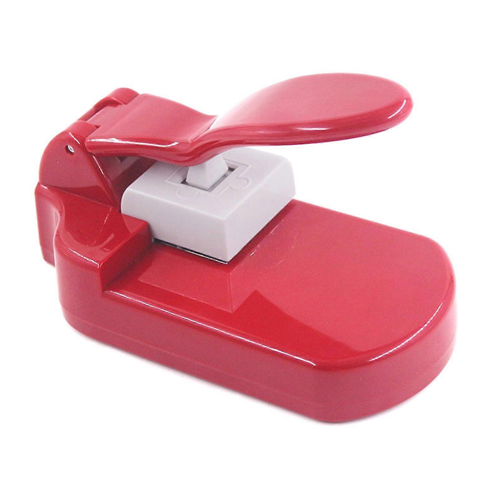 Handicraft Puzzle Maker For Children Recyclable Card Designs 10 Card Designs 8 Shape Templates Manual Press Tool Red