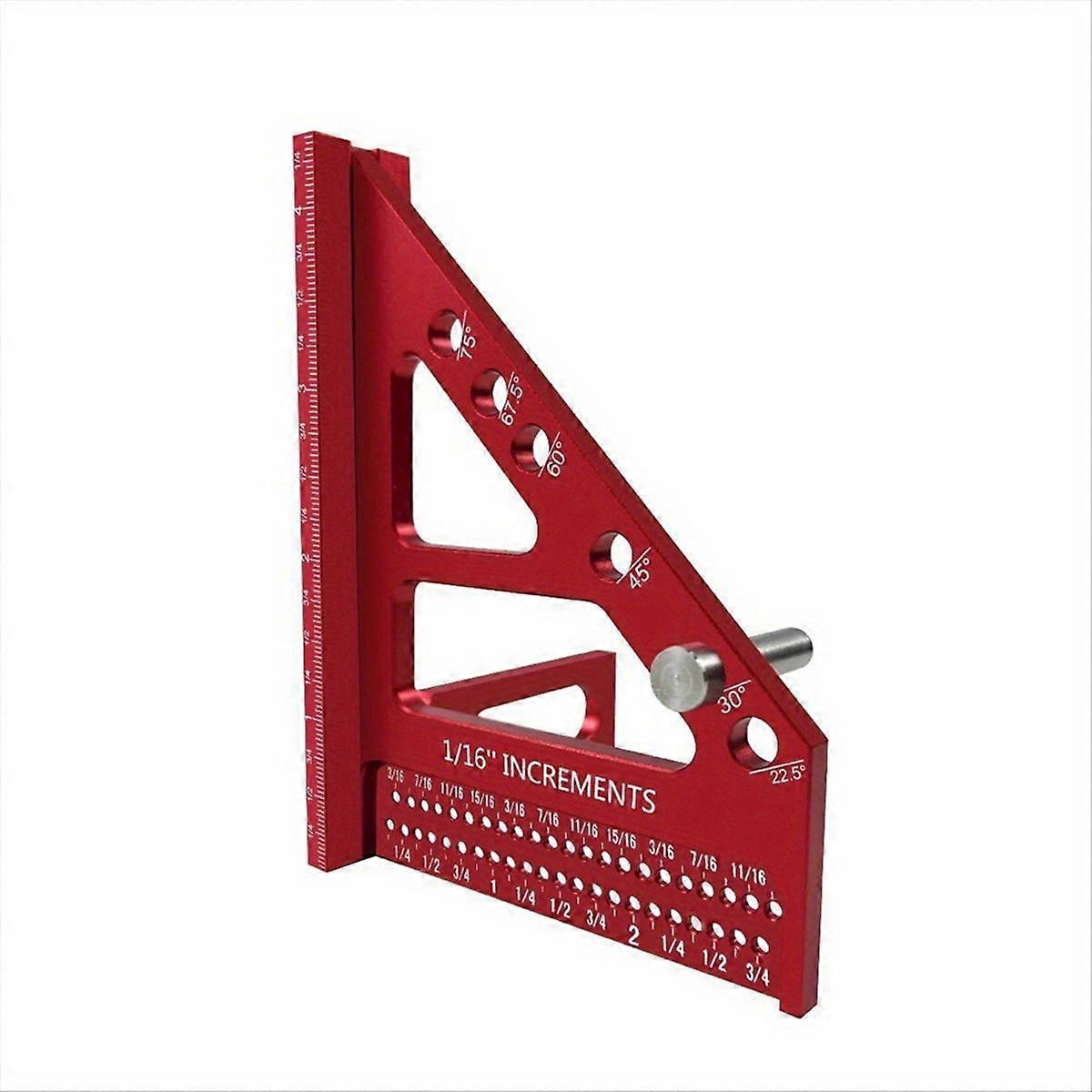 Miter Triangle Ruler - 3D Multi-Angle Woodworking Square Protractor B