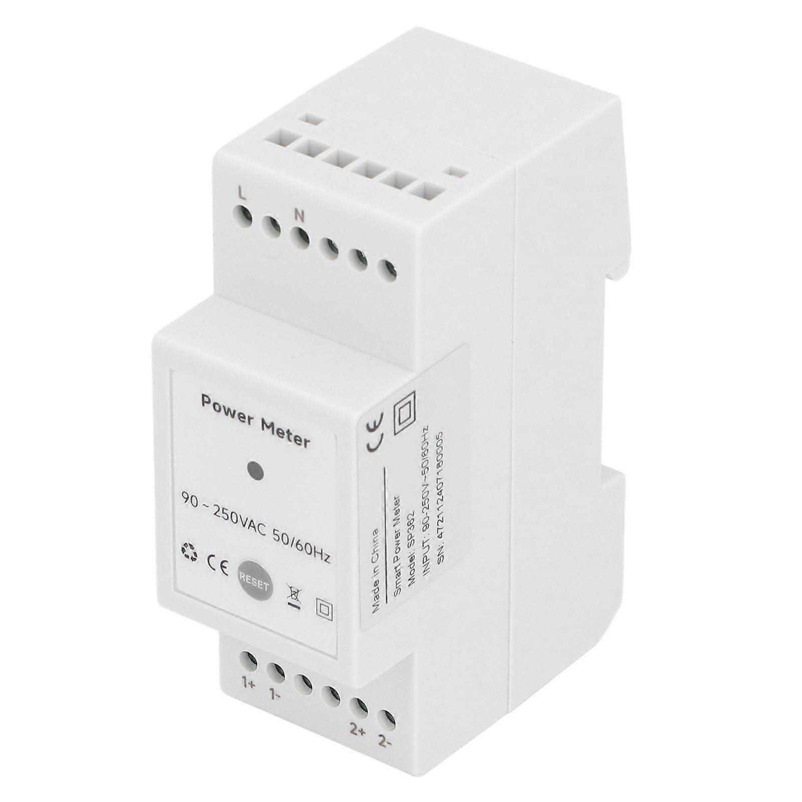 Smart Energy Meter WiFi APP Control Single Phase Energy Consumption Monitor with 2x120A Current Transformer 