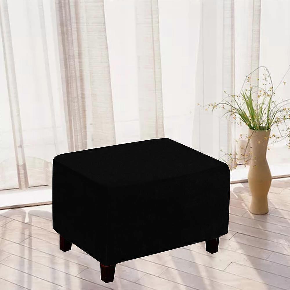 Stretch Ottoman Cover Footrest Stool Covers Rectangle Stretchable