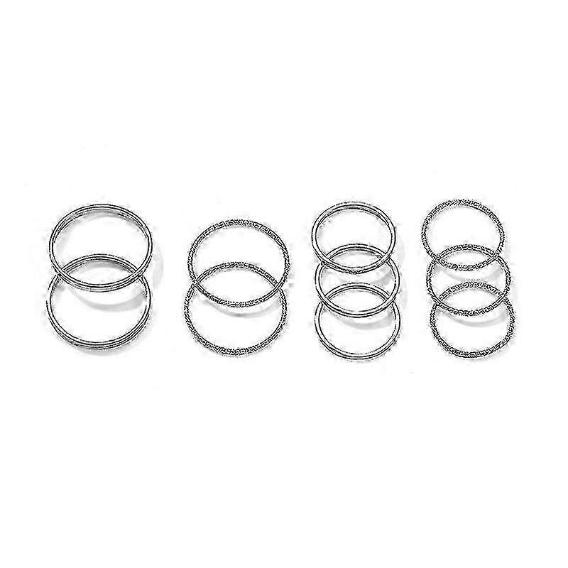 Boho Style Knuckle Rings Set - Stackable Gold & Silver Rings for Women