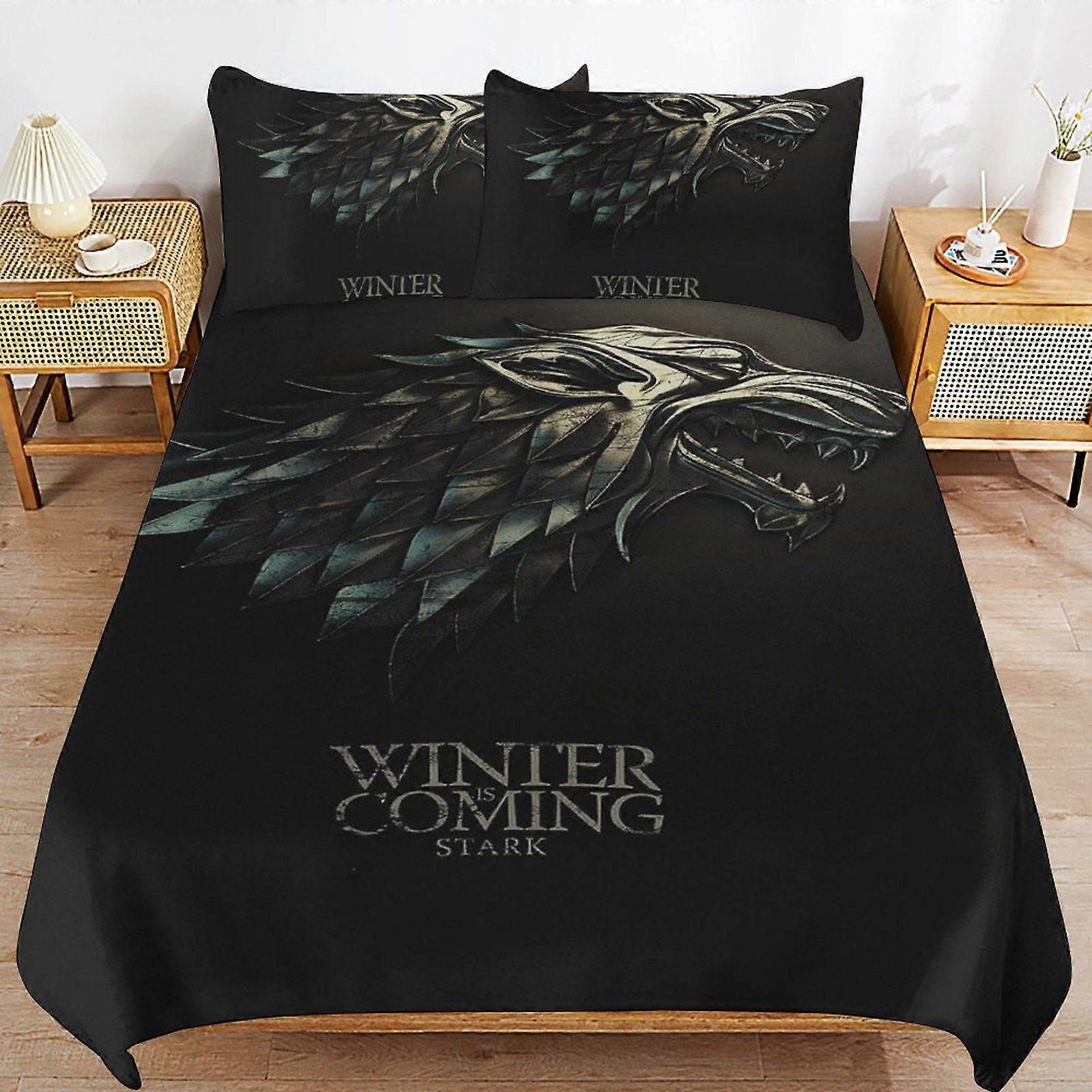 u152 Game of Thrones Soft Zip Access Comfort Line Strong Fabric Handling Thread Weave Duvet Cover Sets Room Fit n152