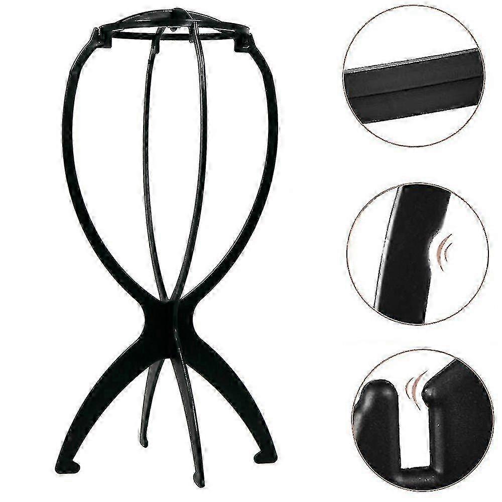 Wig Display Stand Wig Cap Hair Holder Foldable Stable Tool-mxbc