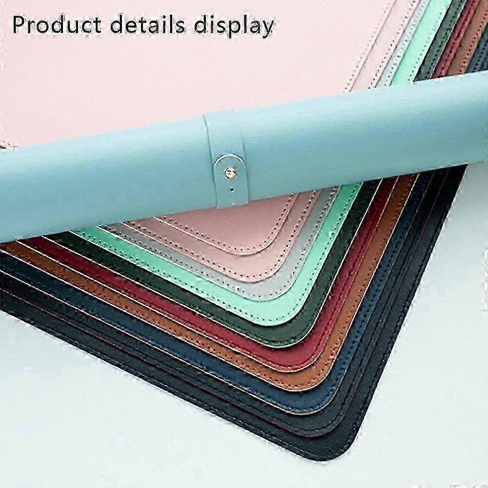 Leather Desk Pad Protective Desk Cover, Dual-Sided Usage For Enhanced Versatility, Microfiber Base Non-Slip Design For Stability And Comfort