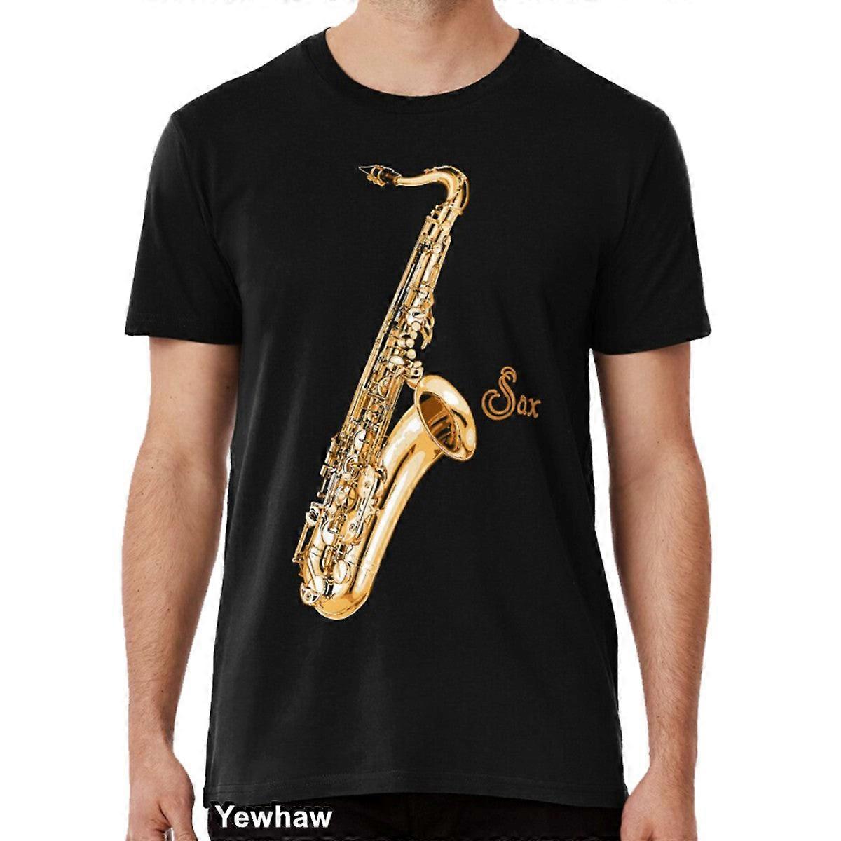 Saksofon - Tenorsaksofondesign T-skjorte digital design musikkelsker