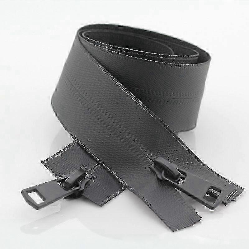 Double Head Open End Invisible Zipper for DIY Jacket Sewing Projects Waterproof Nylon Closure Accessory