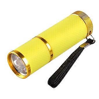 9led purple light flashlight anti-counterfeiting watermark detection according to scorpion lamp money inspection flashlight luminous ultraviolet(1 pcs