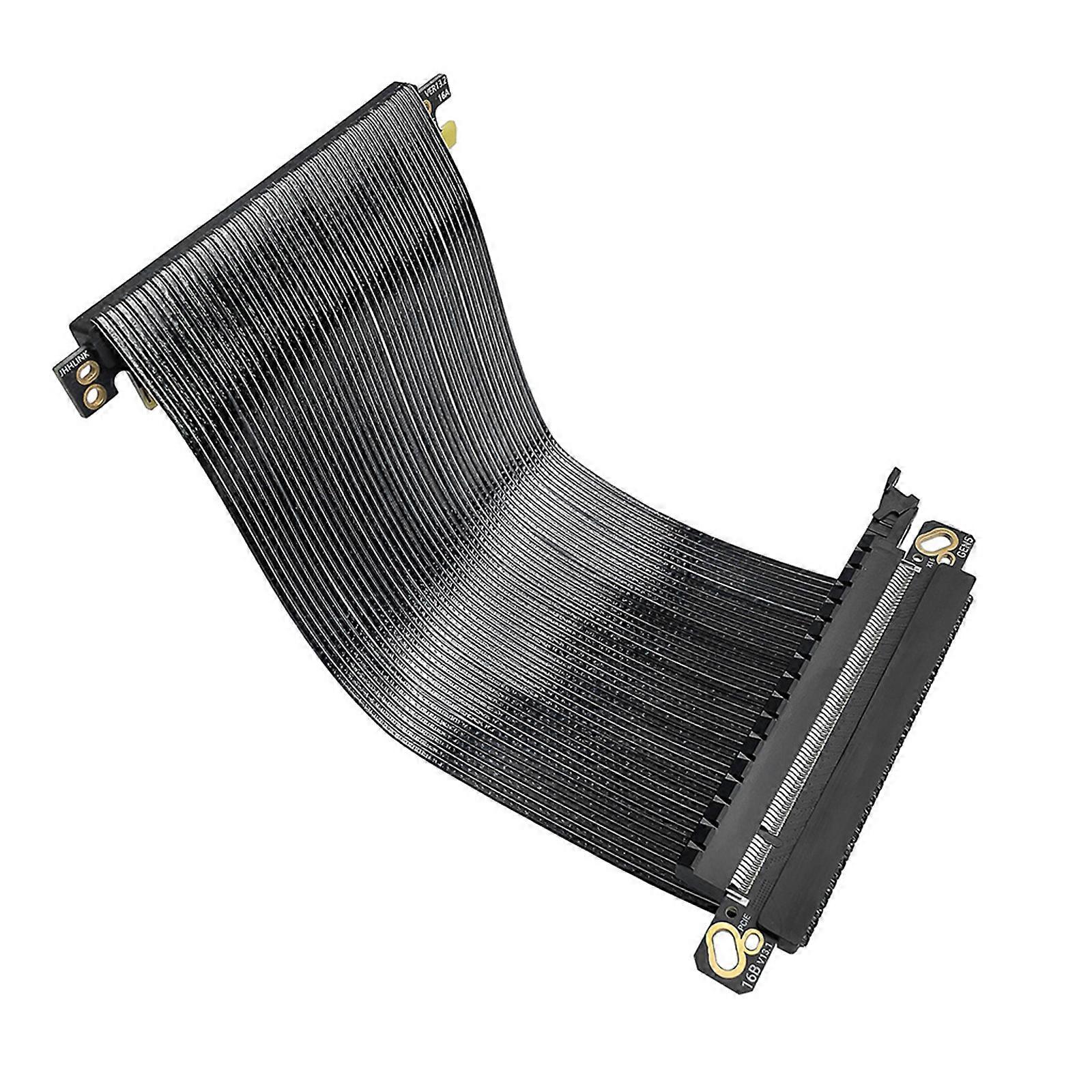 Due cavi riser PCIExpress 5.0 X16 inversi, design sottile da 0,9 mm, ottimizzazione del case ITX, lunghezza 15 cm, multicolore