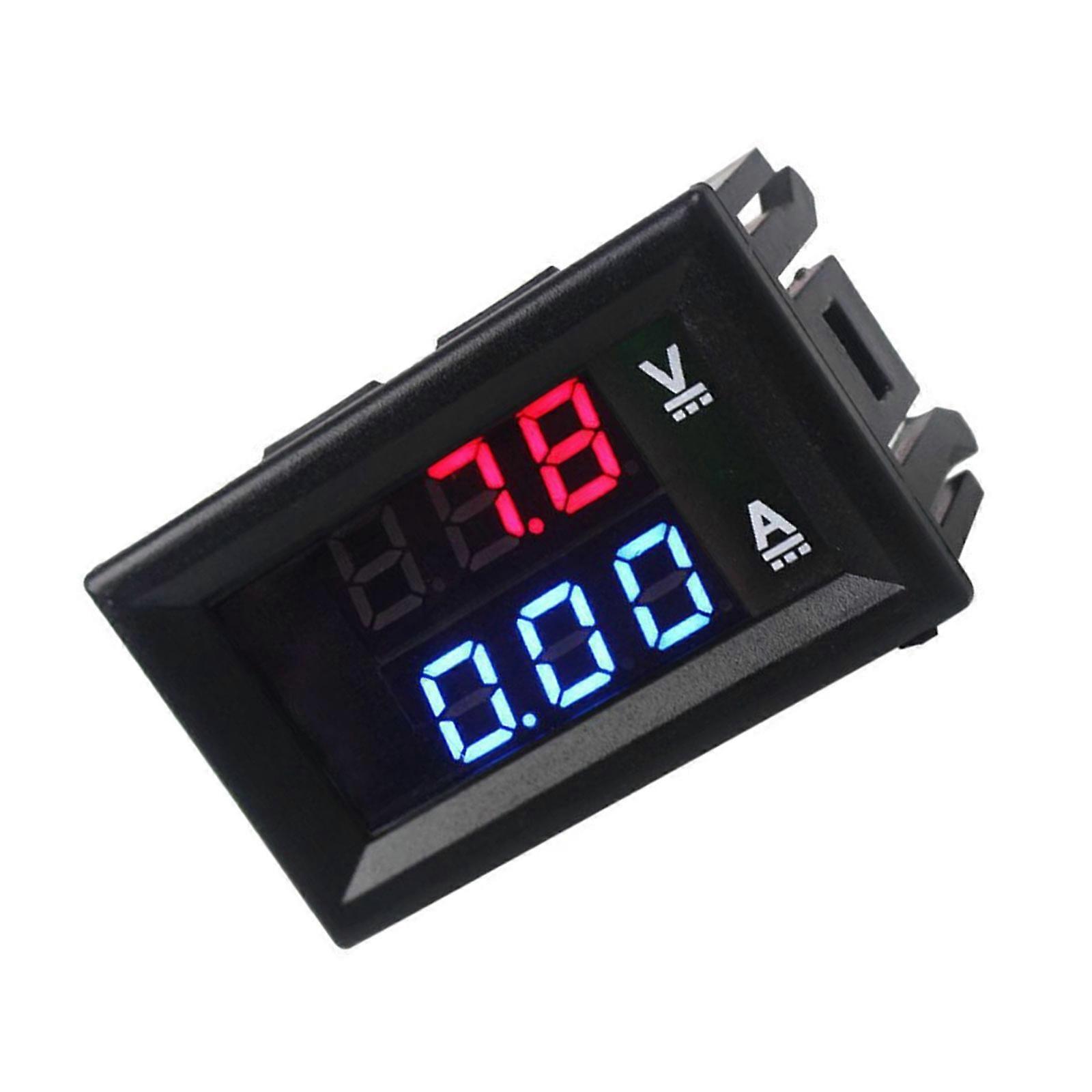 High Precisions Digital Meter Two LED Display 0-100V 10A With Clear Readout For Battery Management Multicolor