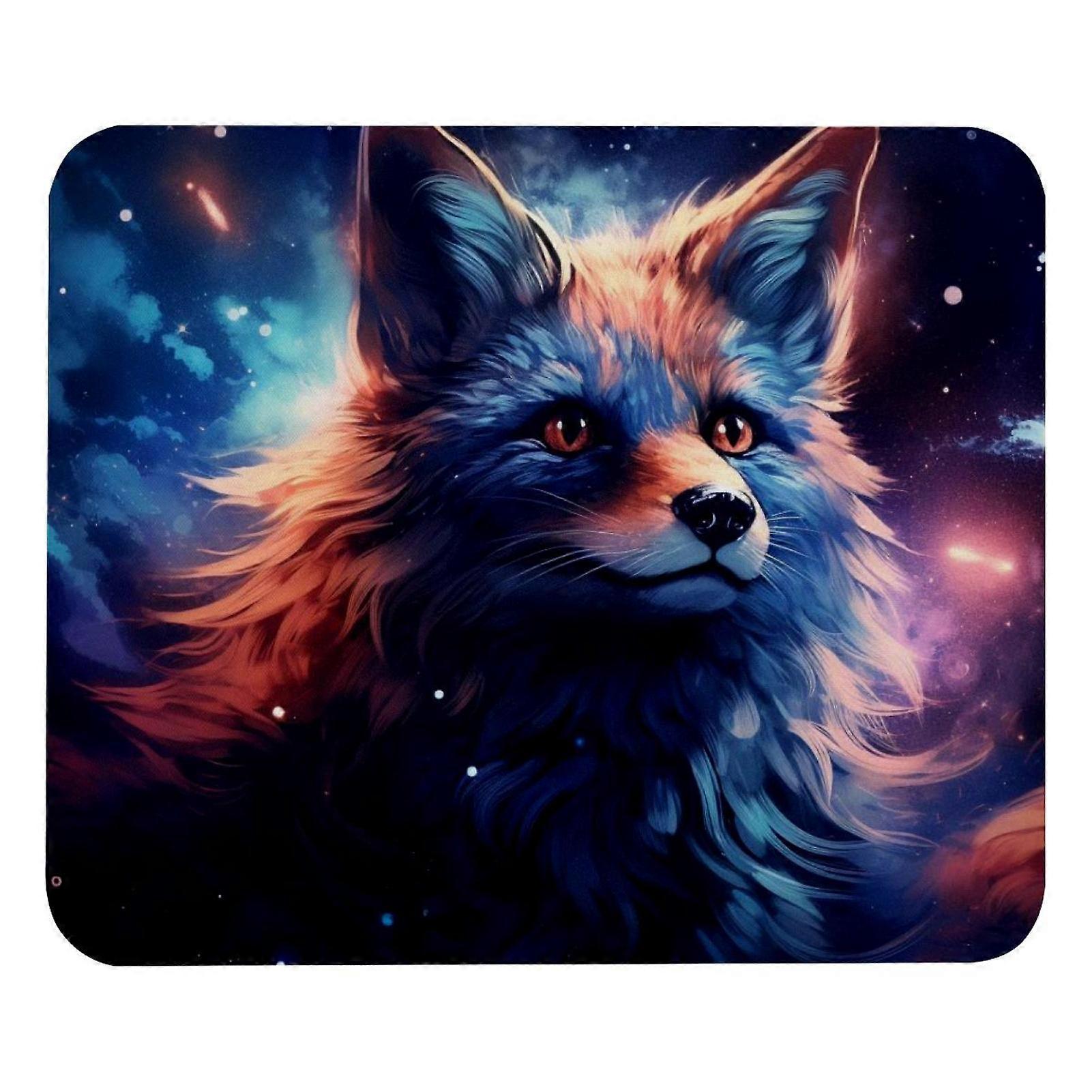 Starry Fox Mouse Pad 8.3'' x 9.8'' with Non-Slip Rubber Base, Compatible with Laptop, Writing & Gaming