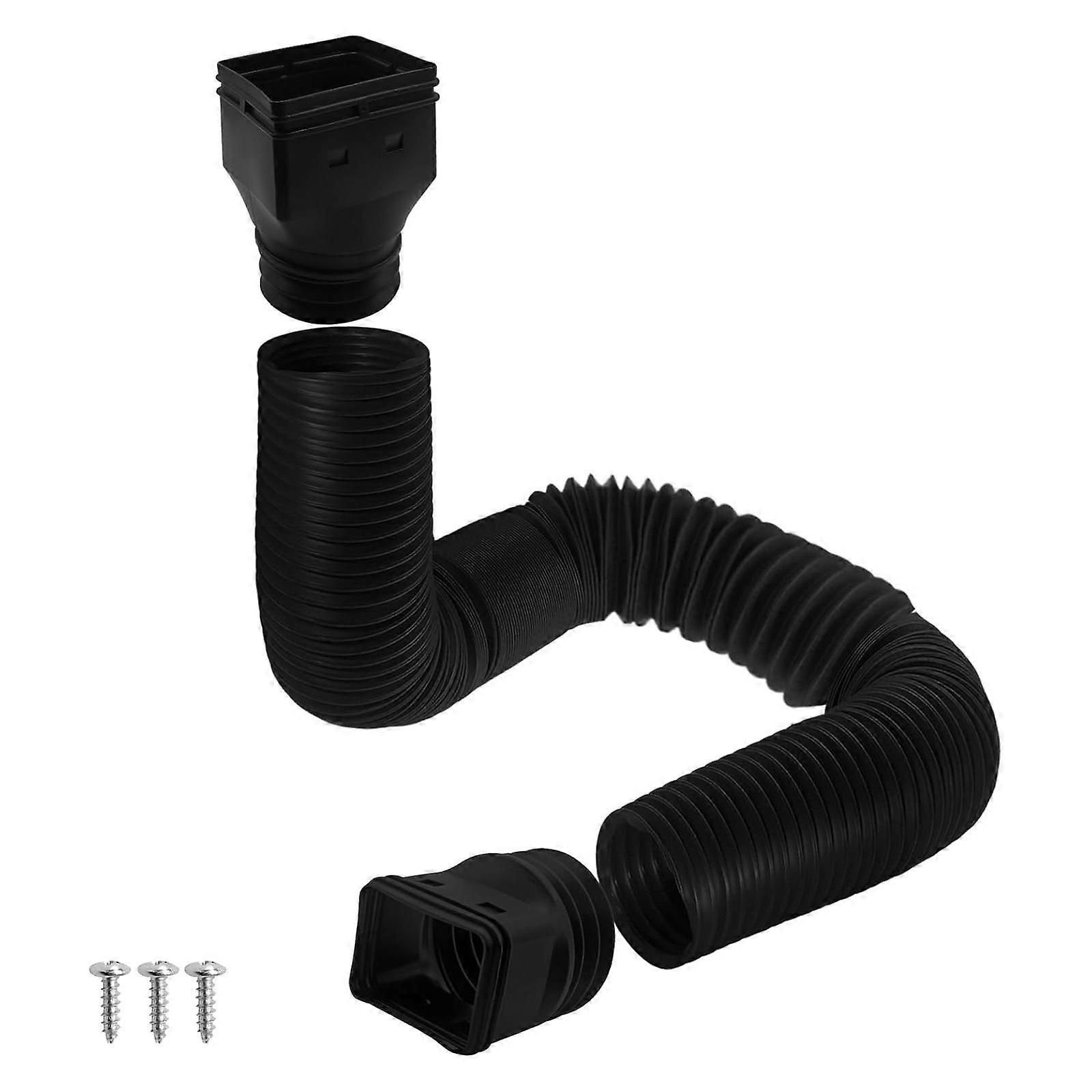 Strong Downspout Extension 5FT Flexible Hose Suitable for 2x3 and 3x4 Pipe Customizable Length for Effective Yard Multicolor