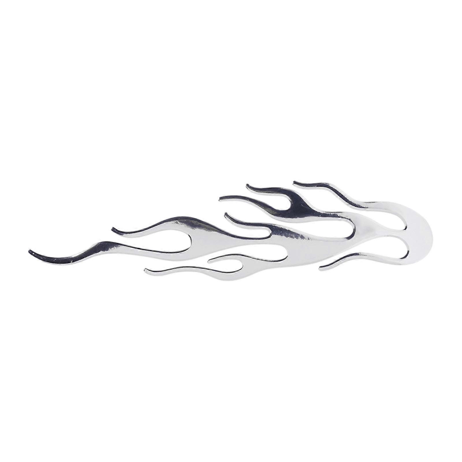 Textured Flame Visual Car Label Additional Soft PVC Substance Against Fade Adhesive Sticker For Truck Motorbike Cycle Outside Sunlight Security 