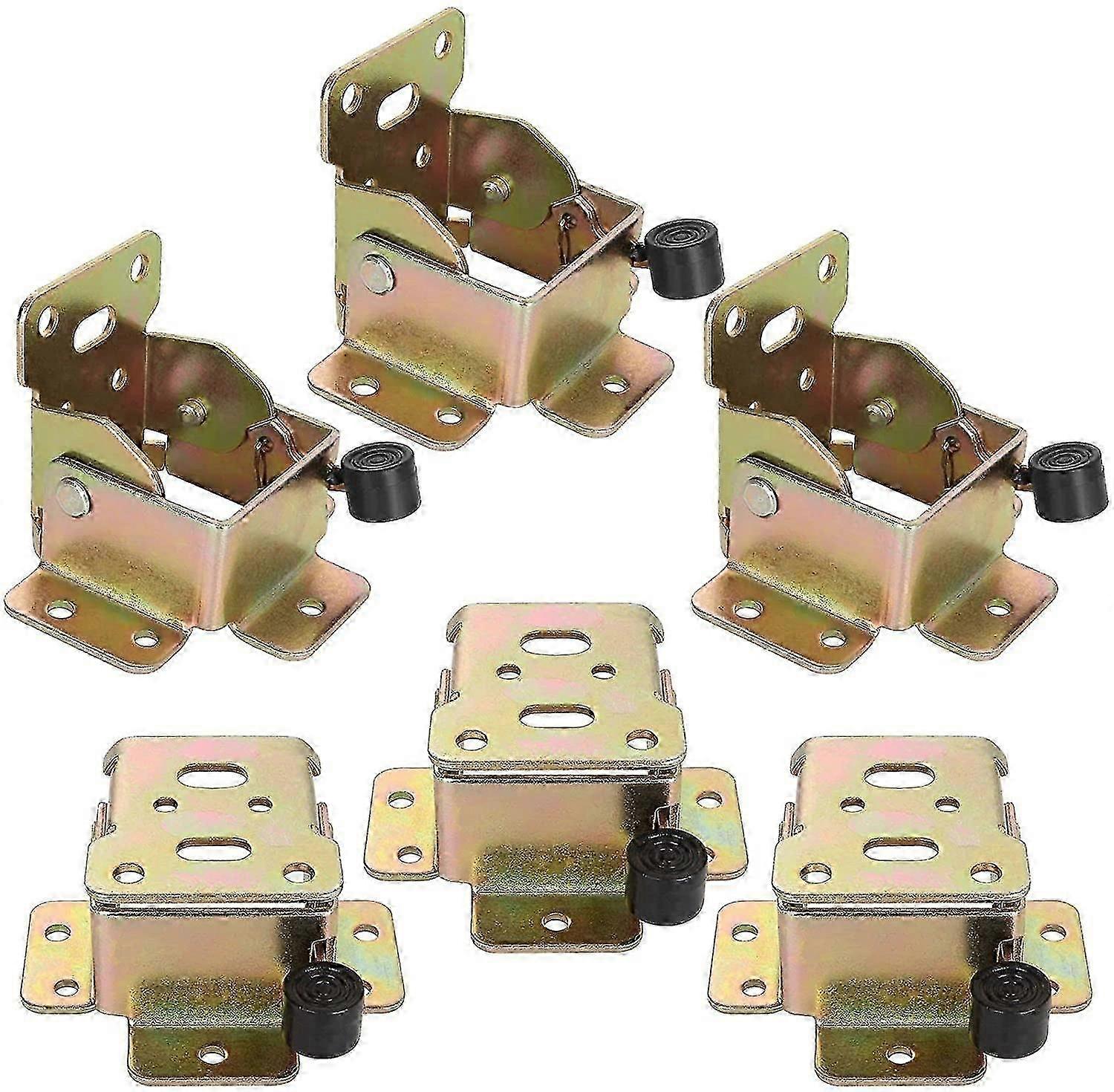 12pcs Self-locking Hinge, 90 Degrees Iron Lock Extension Table Leg, Foldable