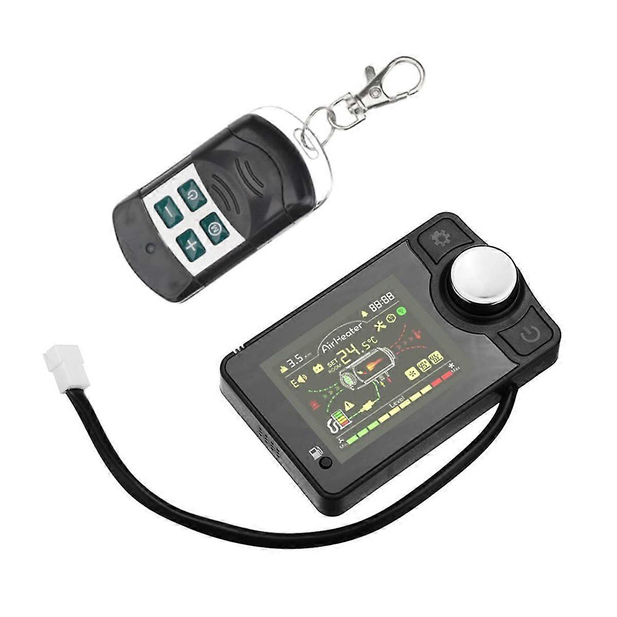 Universal 12V/24V Digital Control Motherboard Large Screen LCD Switch+Remote Control Car Air Parking