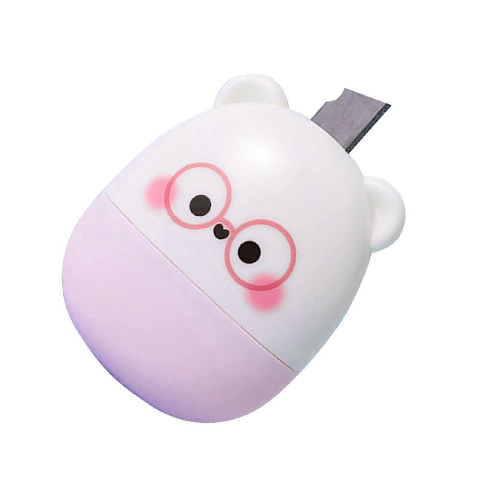 Datenschutz-Rollstempel mit Cuttermesser, Identitätsschutz-Rollstempel, Rollsicherheitsstempel, Diebstahlschutzstempel, Rosa