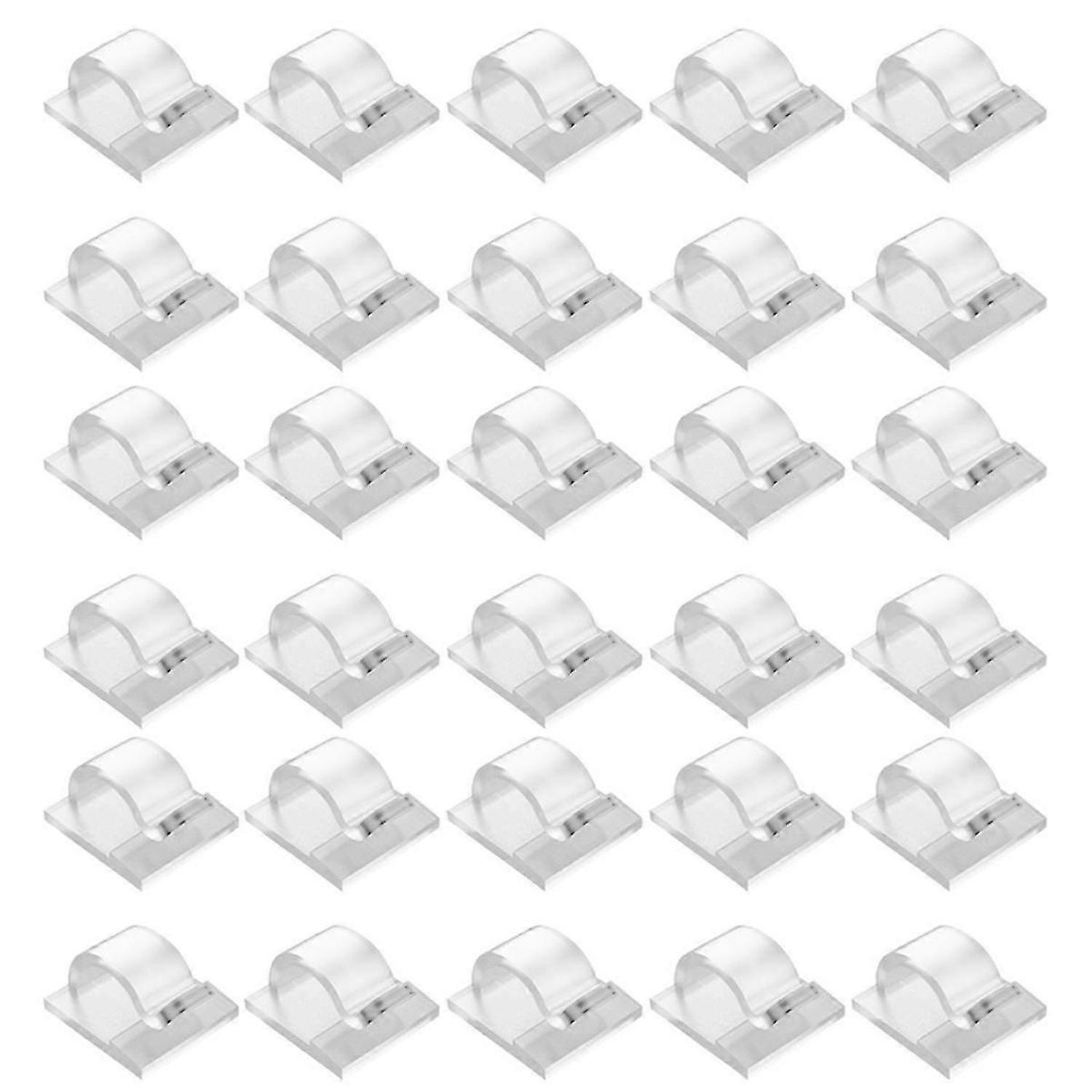 Hooks for Outdoor String Lights Clips 30 Pack Clips Clear Light Hook with 30 Waterproof Adhesive Backing