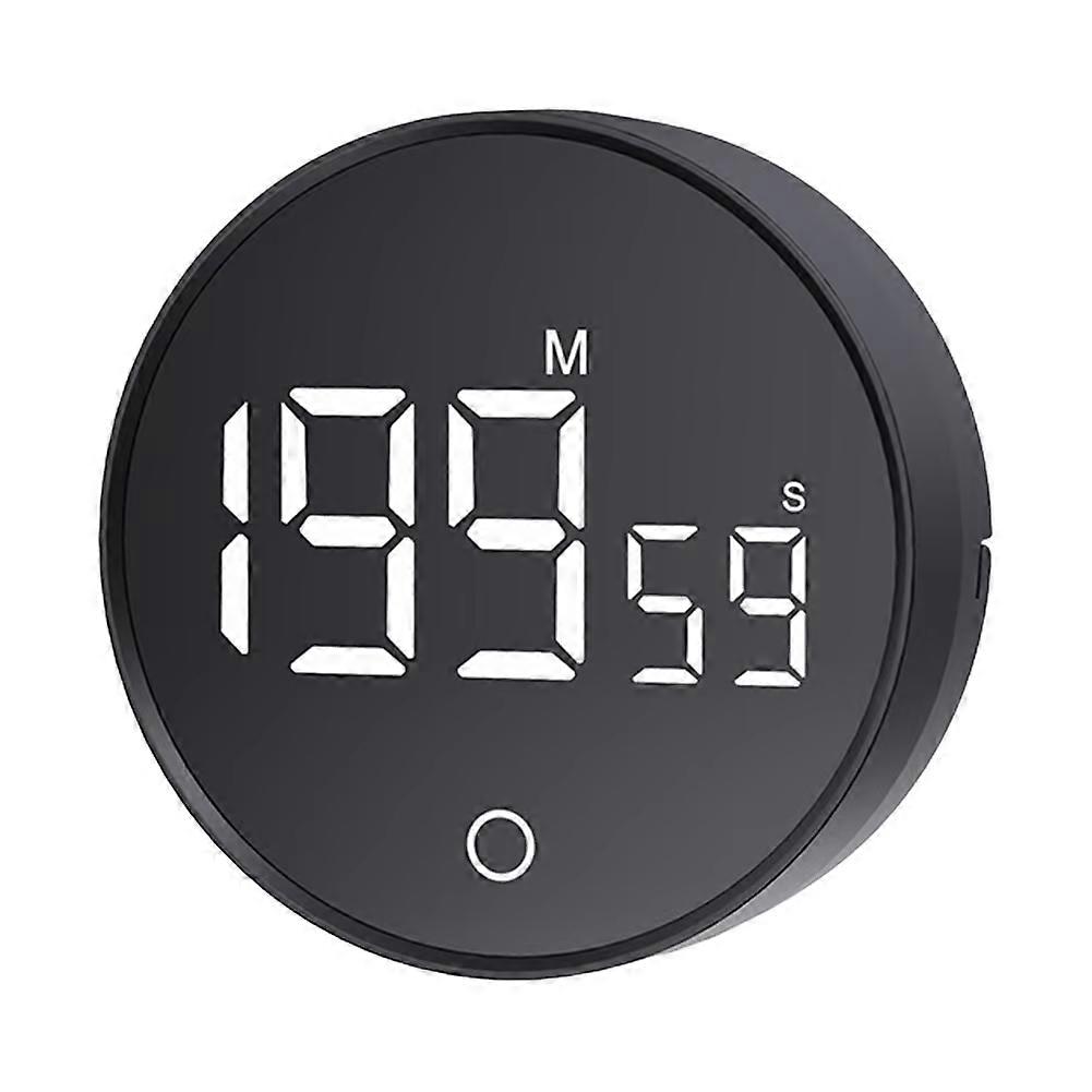 Magnetic Countdown Clock Kitchen Timer Manual Digital Timer Stand Desk Clock Cooking Timer Shower Study Stopwatch Black