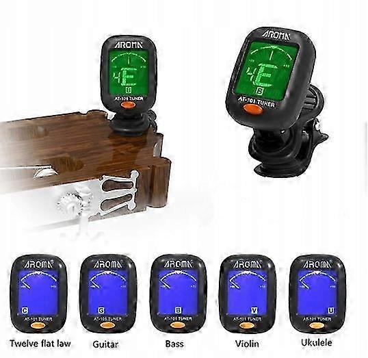 Digital Lcd Clip Guitar Tuner