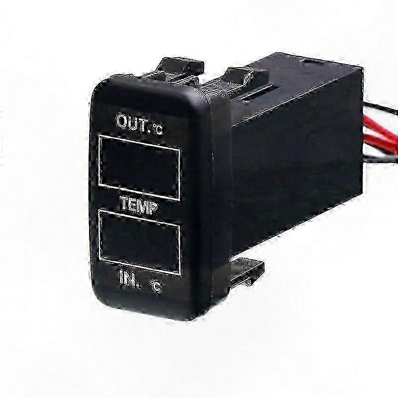 Car Dual Temperature Monitor with Inside and Outside Sensors for Vehicles