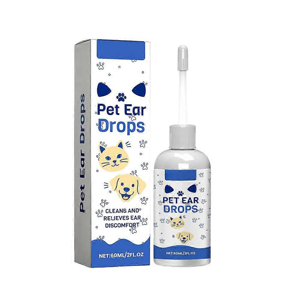 Gotas para los oídos de perros y gatos, 60 ml.
