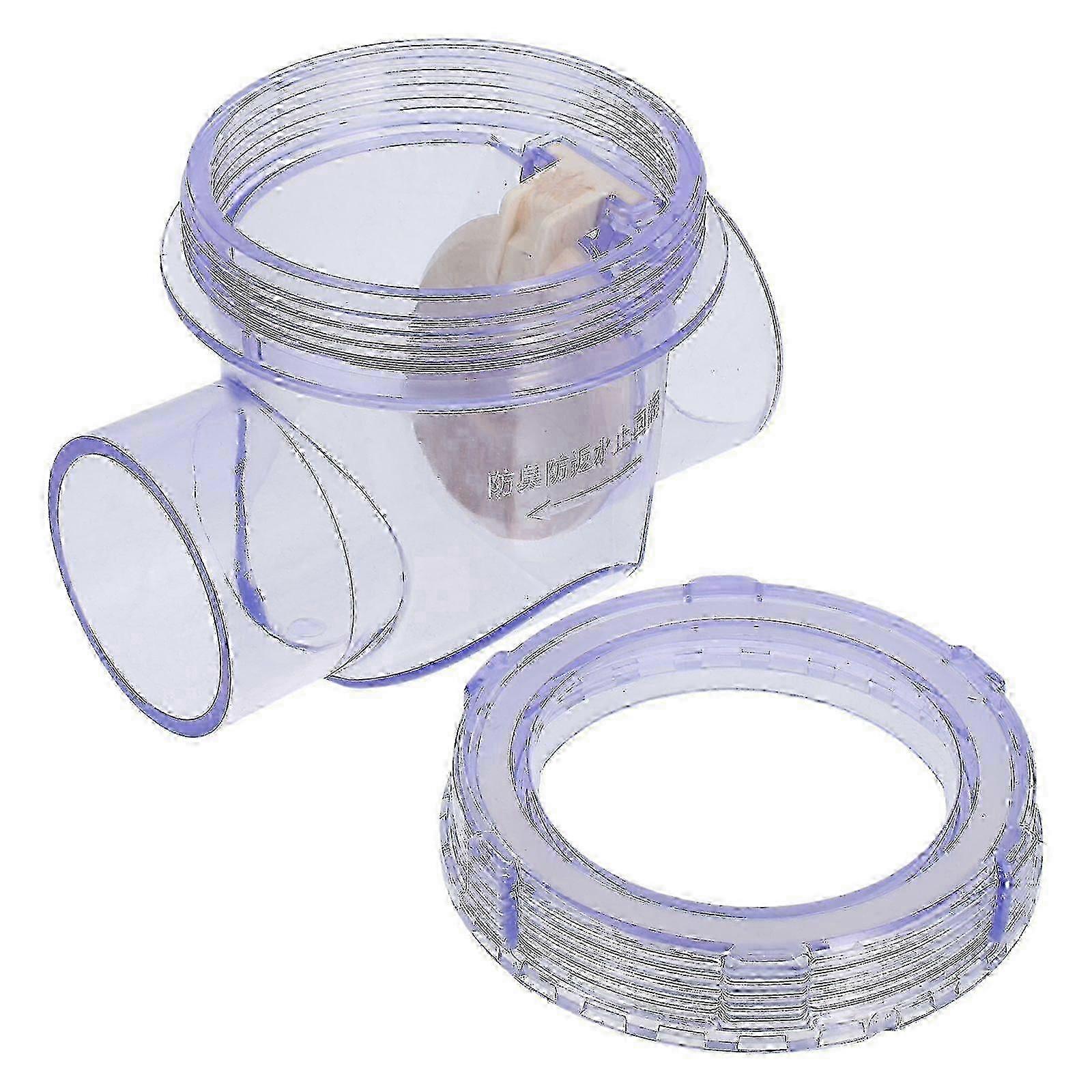 w PVC Check Valve for Plumbing Anti-Backflow Valve Water Pipe Fitting Clear Check Valve for Toilet Sewer Pipe Transparent Check Valve
