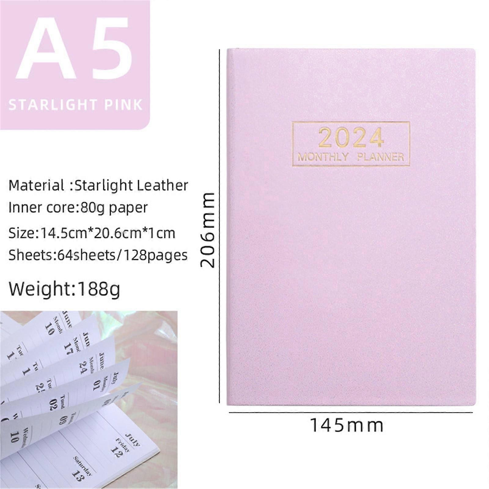 Ozmmyan 2023 Schedule Notepad Inside Page A5 Efficiency Manual Planning Notebooks Notebook