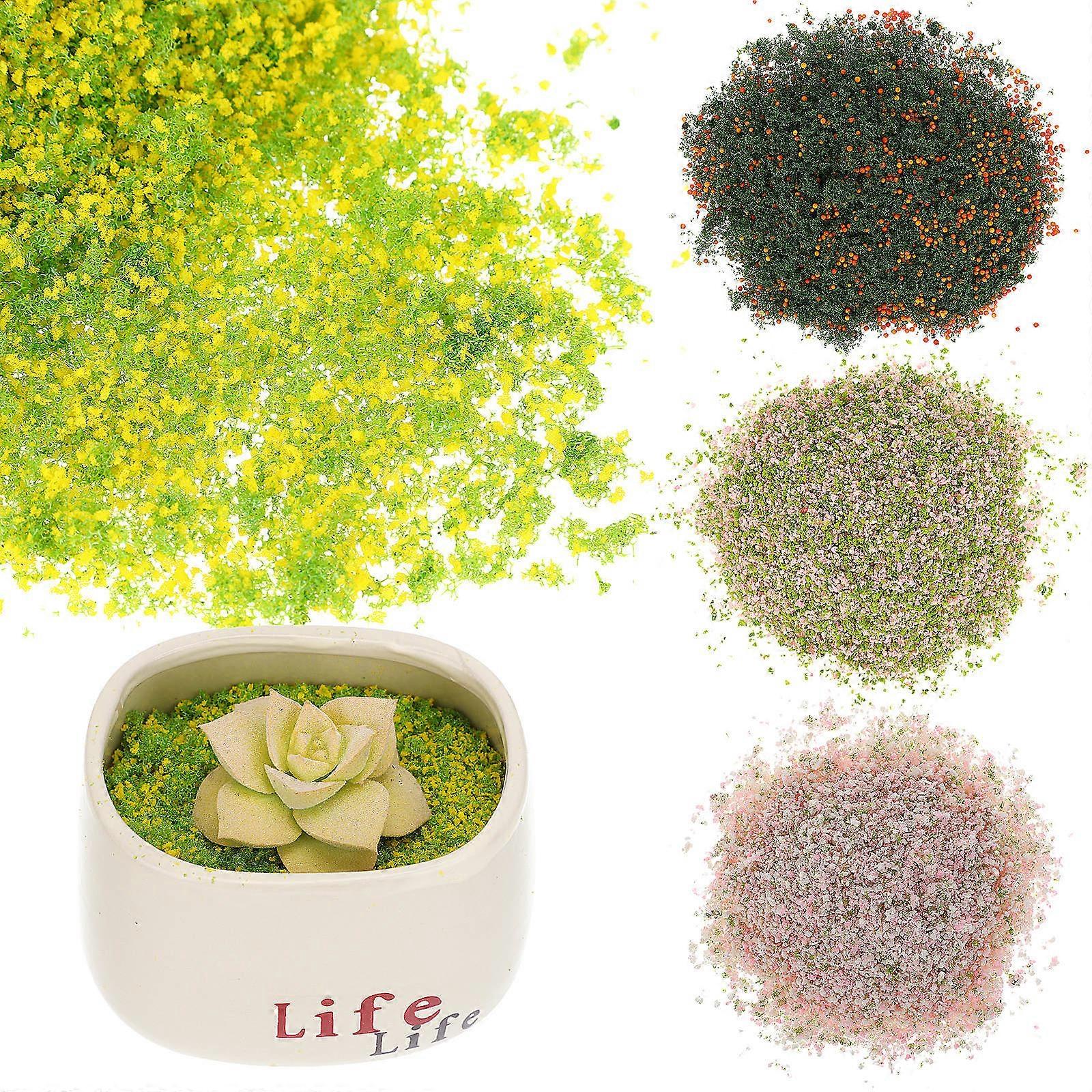 Scale Model Foliage Materials For Realistic Diorama Building 4 Packs Multi Color DIY Scenery Enhancement For Hobbyists