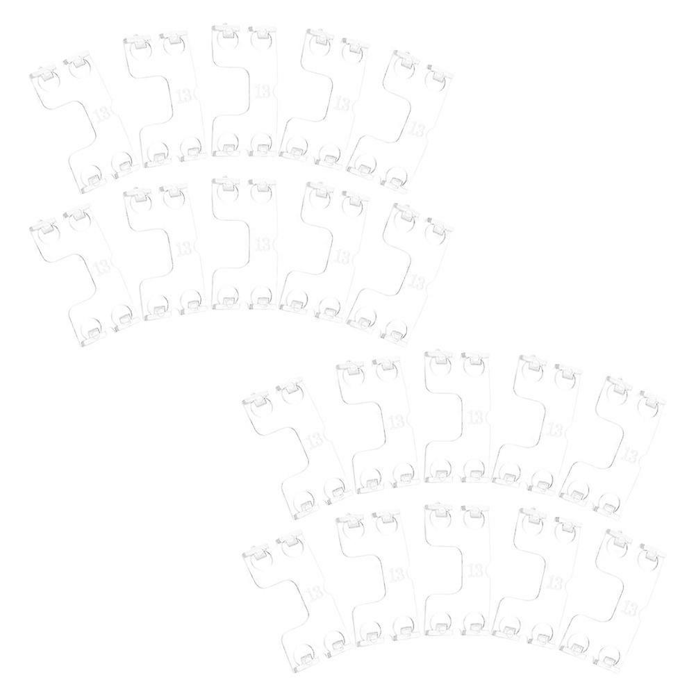 Versatile Blind Valance Replacement Clips For Homeowners And Office Managers Plastic 30Pcs