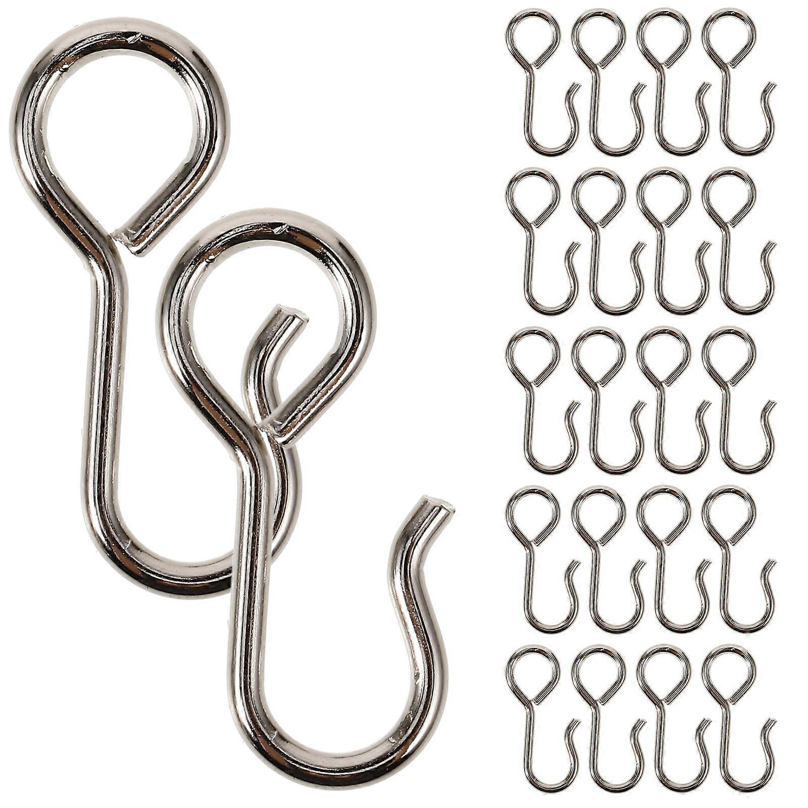100pcs Curtain Track Hooks Drapery Hooks Ceiling Curtain Hooks Multipurpose Hooks