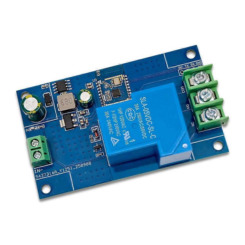 Bluetooth Proximity Switch Single-Channel 30A Relay Module, Sensor Switch, Unlock with Phone Approach, 5-32V Input