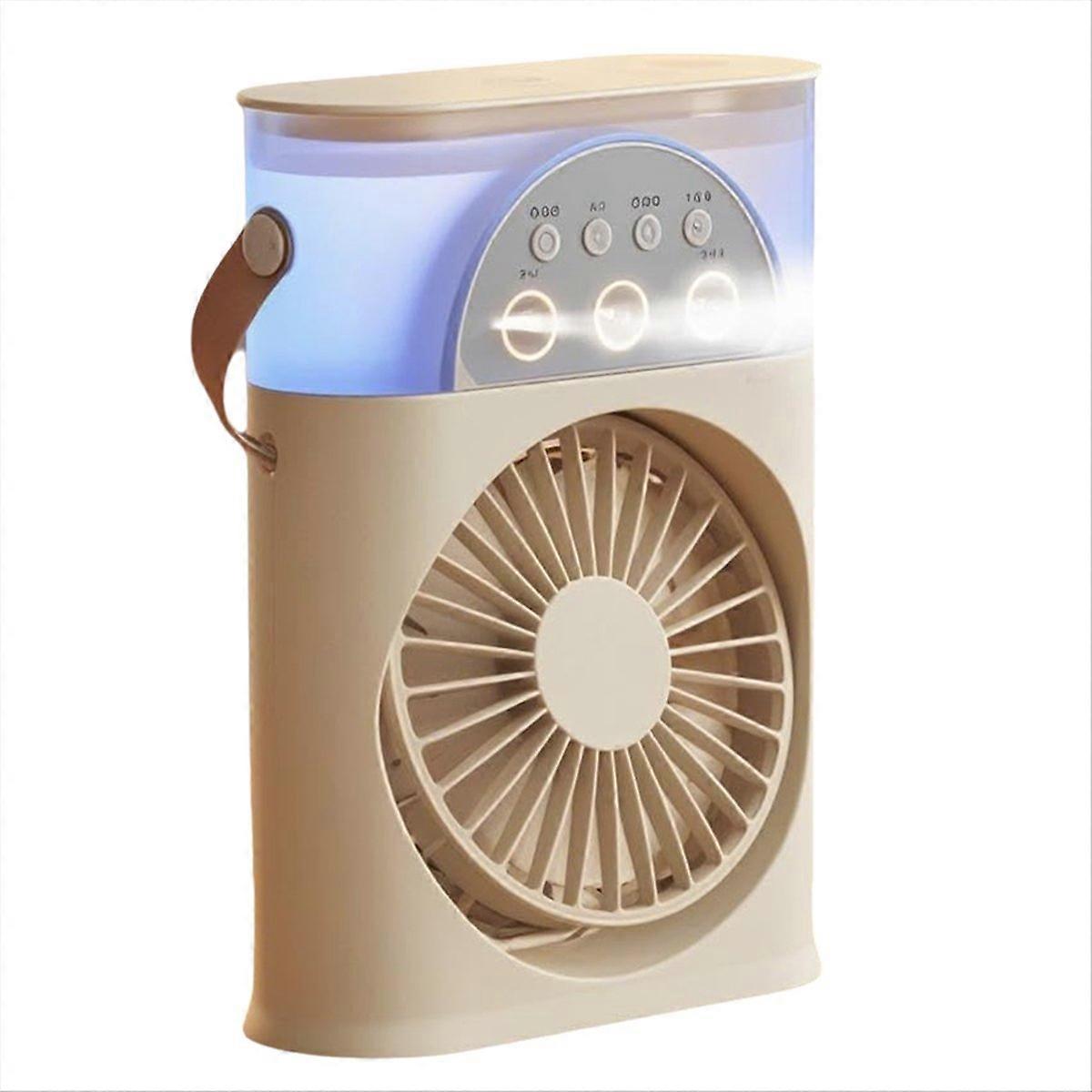 Mini Air Cooler USB Small Air Conditioner 3-Hole Fan Multi-Function A