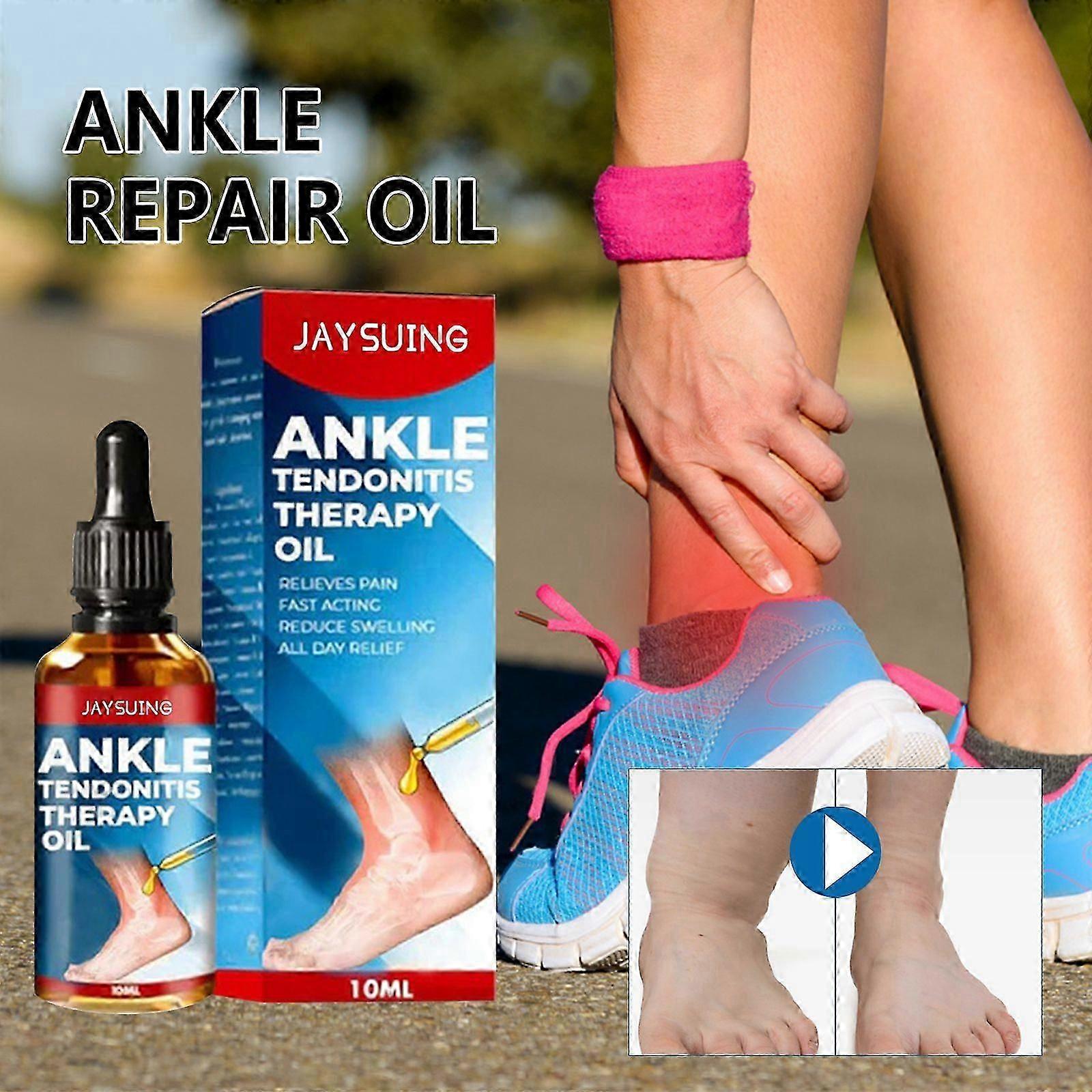 essential oil for ankle care contains ginger, capsaicin, chamomile