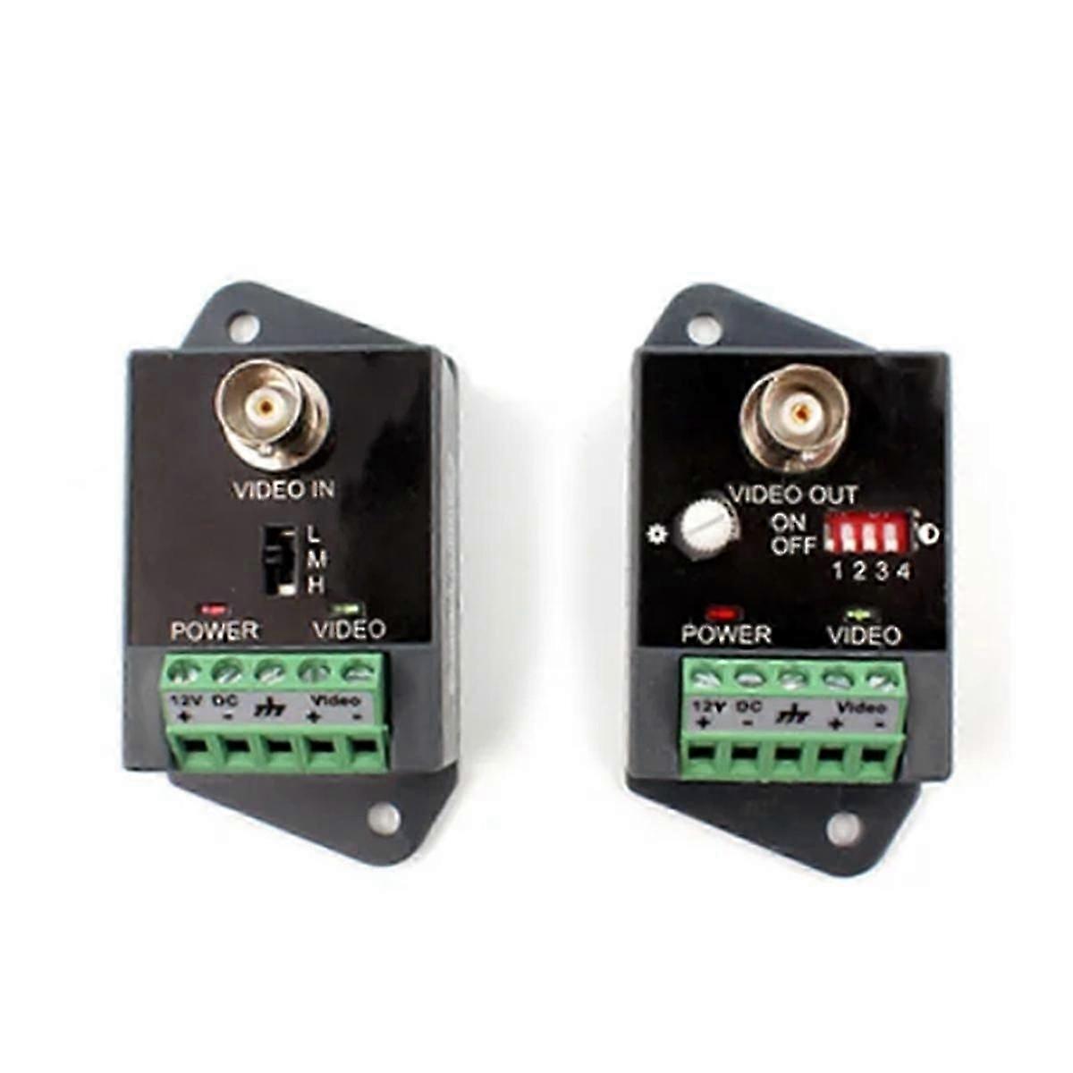 Single-Channel Active Video Balun for CCTV HD-TVI CVI Transceiver