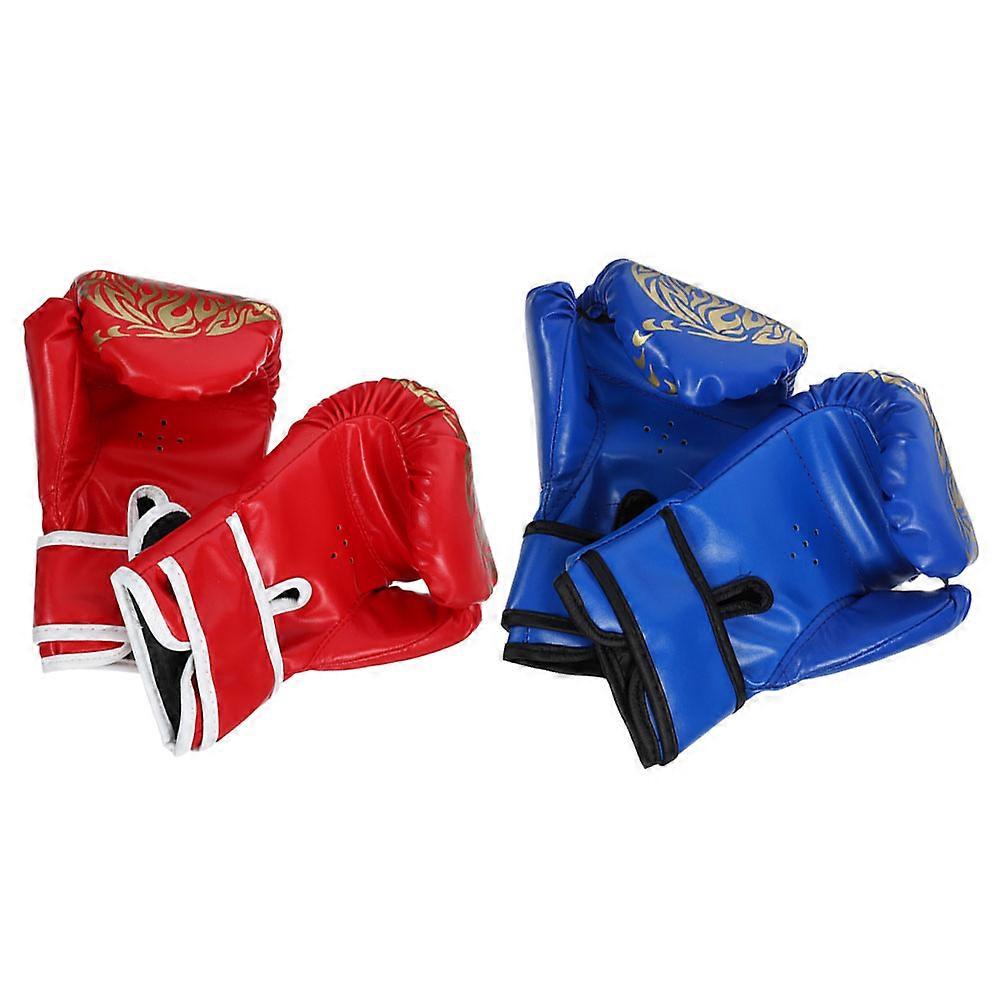 Luvas de Kickboxing Infantis para Proteção - 2 Pares - Luvas de Boxe em PU e EVA