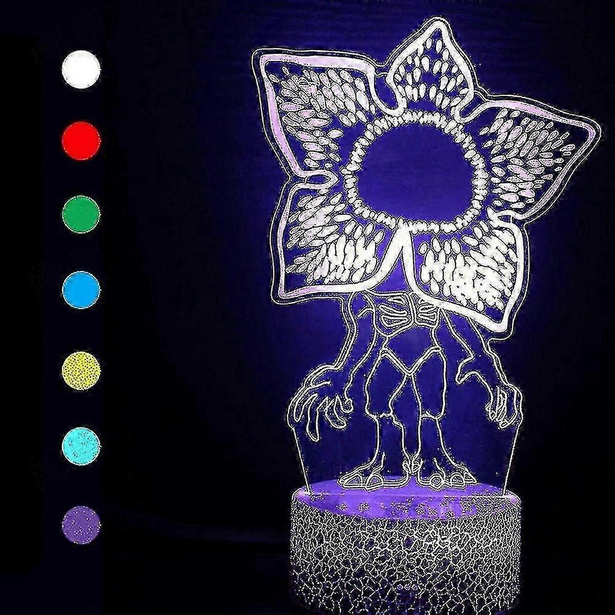 Stranger Things Demogorgon 3D LED Lamp with Remote - 16 Colour Changing Night Light