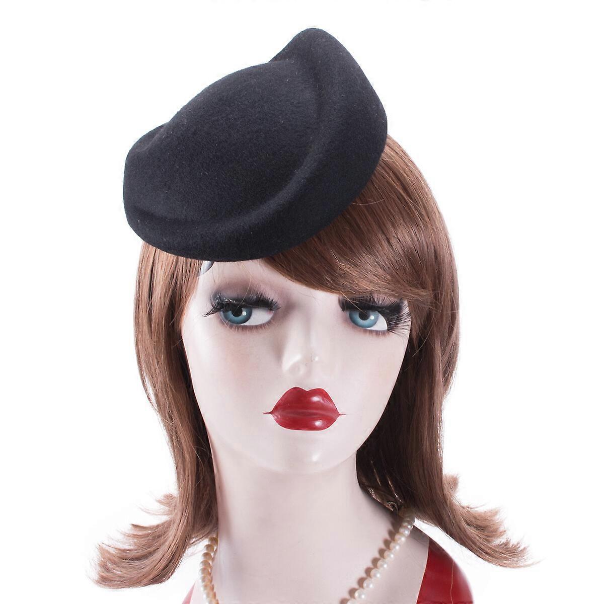 Womens Wool Air Hostesses Pillbox Millinery Making Material Fascinator Hat A129