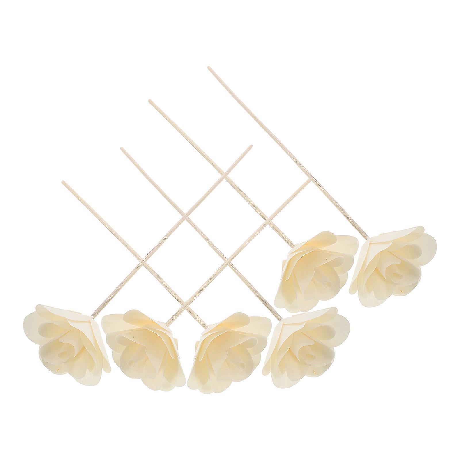 Essential Oil Beige Diffuser Sticks for Home Aroma 6Pcs Set