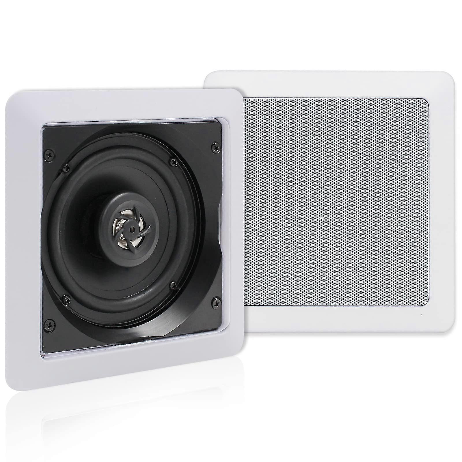 5.25 Inch 2Way Ceiling and InWall Speakers Pair, 160W FullRange Flush Mount for Home Theater